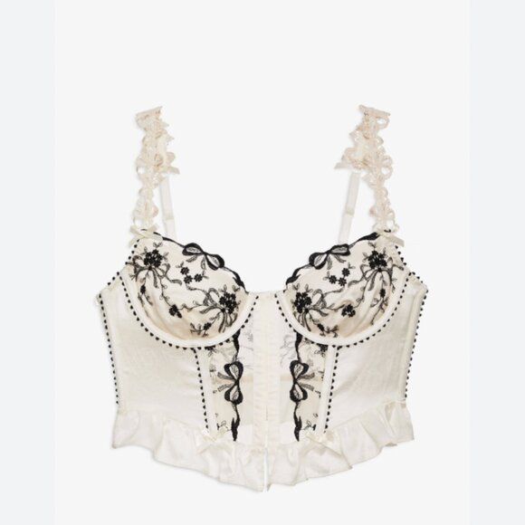 For Love And Lemons Tops - For Love & Lemons Bow Time Bustier